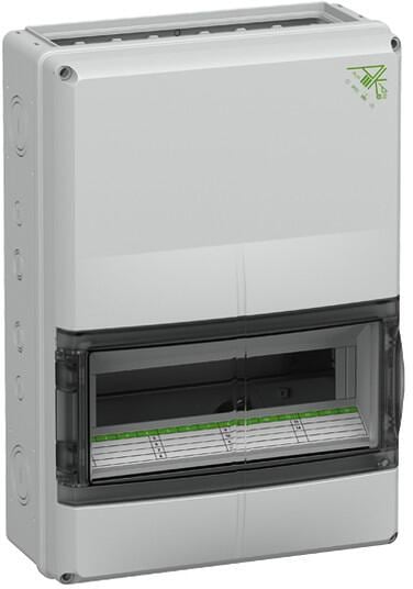 Spelsberg AK-F 14 Plus Kleinverteiler, 14 Teilungseinheiten, IP65, 1-reihig, 315x450x155 mm (73371401)