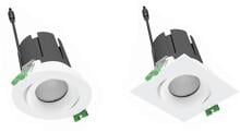 EVN SELECTO LED Deckeneinbau, schwenkbar 15°, IP20, 220-240V/AC, 13W, inkl. Netzgerät, DALI, Ø 82mm, weiß 