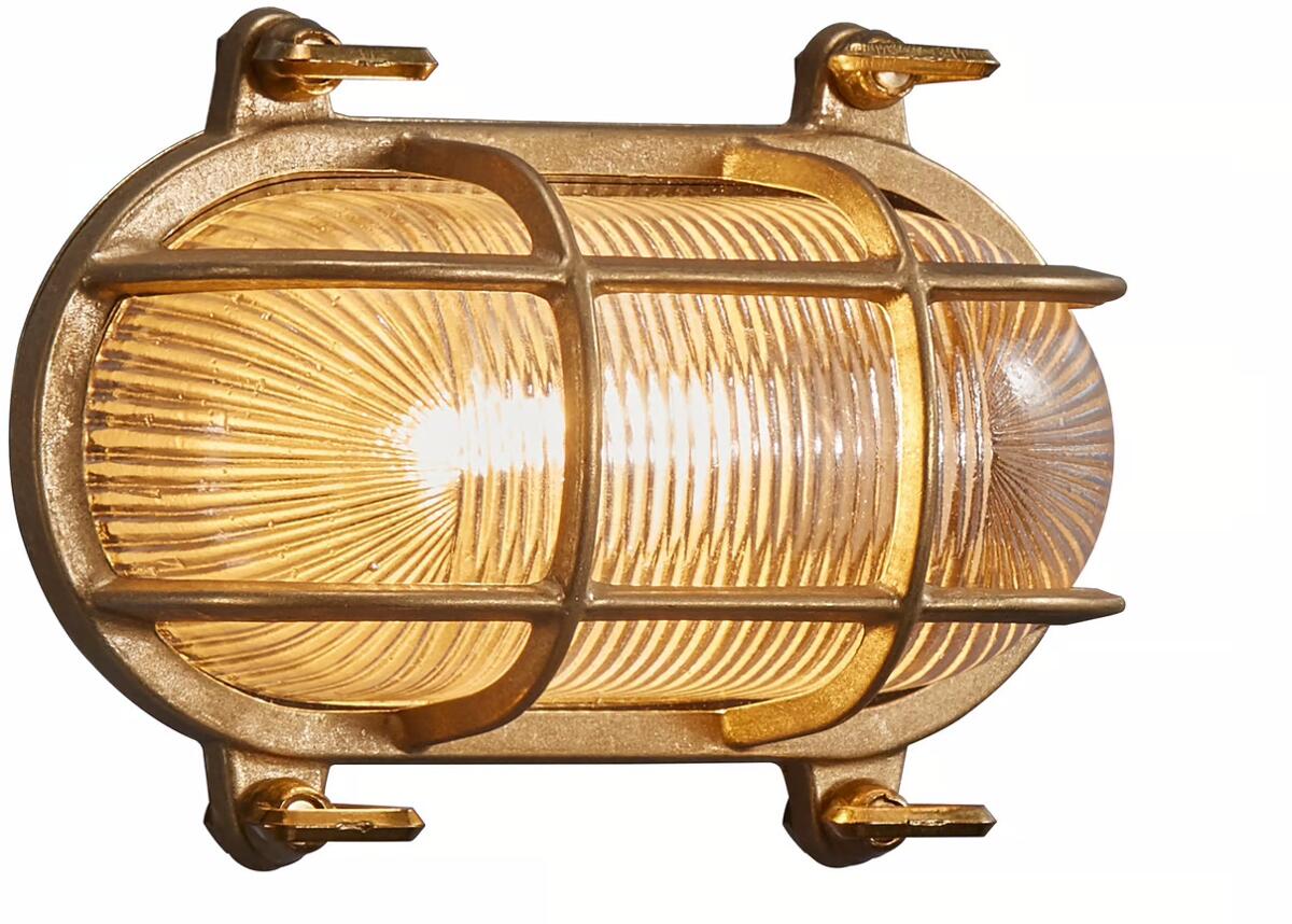 Nordlux Helford Wandleuchte, IP64, E27, 12,5W, messing (49031035)