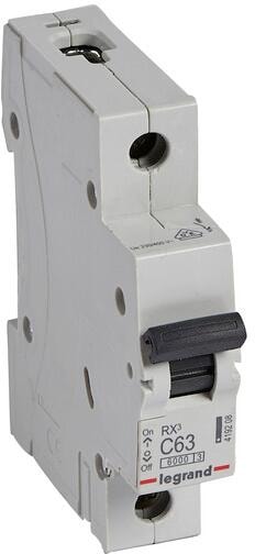 Legrand RX3 Leitungsschutzschalter, Charakteristik C, 10A, 1-Polig, 6kA, weiß (419200)