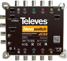 Televes MSU5216C dCSS NevoSwitch Einkabel-Multischalter, 5 Eingänge, 2 Ausgänge (714111)
