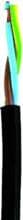Elmat PVC-Schlauchleitung H05VV-F 2x1,5, schwarz, Ring, 50 m
