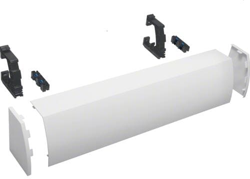 Hager FZ443N, Kabelrangierkanal, 3-feldig, aufsteckbar, HxBxT176x800x135 mm, RAL9010