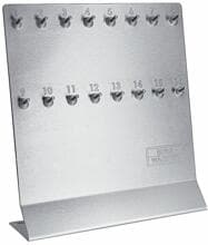 Burg Wächter SB 700/16 NI Schlüsselboard für Tresor-Lagerung, 16 Haken, Edelstahl (37961)