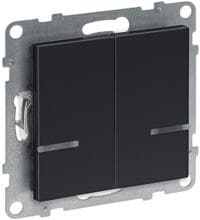 Legrand Seano with Netatmo Serienschalter mit Neutralleiteranschluss, 250W, inkl. Abdeckung, anthrazit (765942)