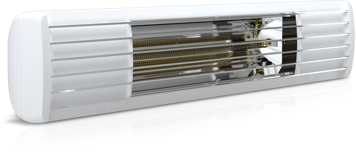 Etherma ET-EXO-PRO-2000RC-W Infrarotstrahler, Funk, 2kW, IP65, beheizbare Fläche 16m², weiß (45006)