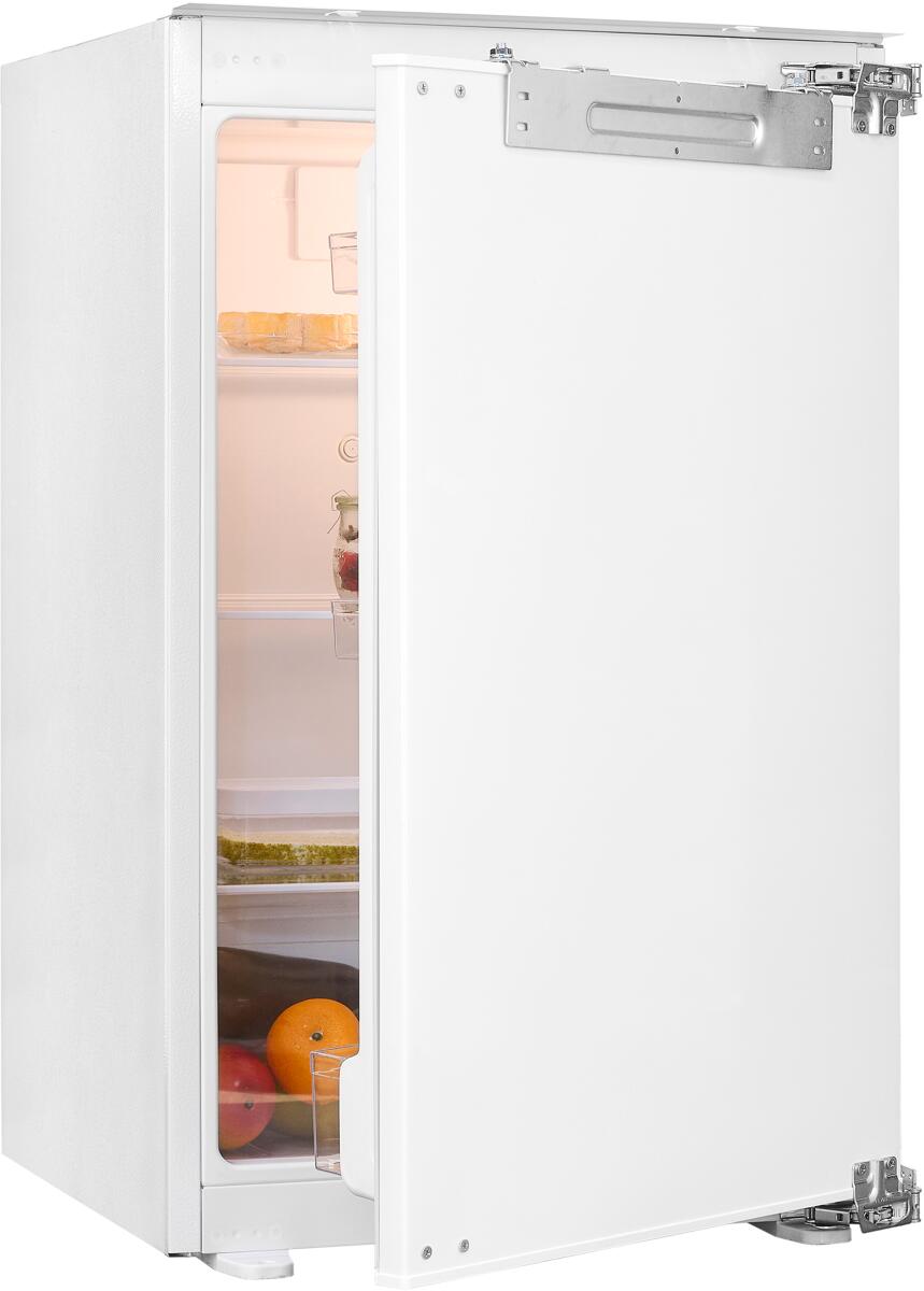 Exquisit EKS131-V-FE-090E Einbau Vollraumkühlschrank, Nischenhöhe 87,8 cm, 135 L, Festtür, Superkühlen, weiß