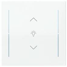 Busch-Jaeger LFDW/A.1.70.11-44G Wippe für Keypad, art linear, 1-fach, Symbol Dimmer, studioweiß glänzend (2CKA006199A0378)