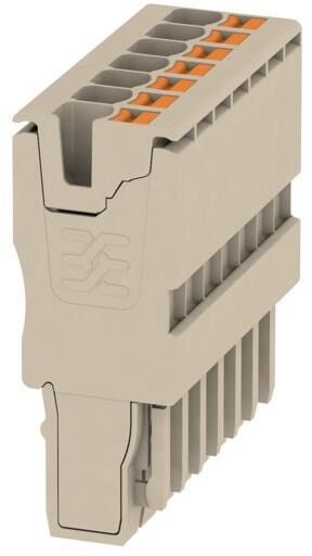 Weidmüller APG 2.5/7 Stecker, 2.5 mm², 800, 24 A, Polzahl: 7, dunkelbeige (1513700000)