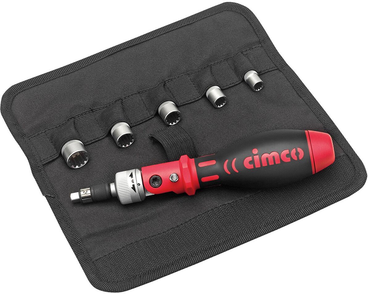 Cimco Ratschenschraubendreher Set 18-teilig, Rolltasche (114866)
