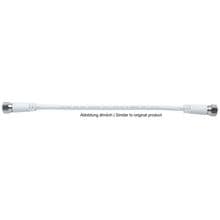 Axing MAK 30-80 F-Patch-Kabel, 0,3m, axiale Stecker, doppelt geschirmt, Vodafon, weiß (MAK03080)