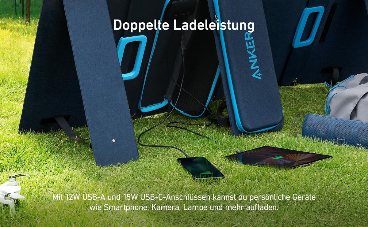 Anker 625 Solarpanel, 100W, faltbar, für Powerhouse (A2431031 