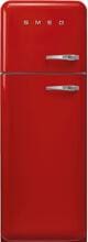 Smeg FAB30LRD6 50"s Style Retro Stand Kühl-Gefrierkombination, 60 cm breit, 294 L, Multiflow, Linksanschlag, rot