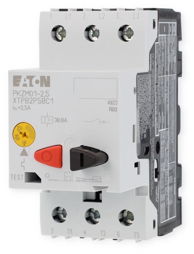 Eaton Motorschutzschalter 3-polig Ir = 1 - 1,6 A PKZM01-1,6