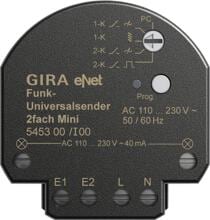 Gira eNet Funk-Universalsender 2fach Mini, schwarz (545300)