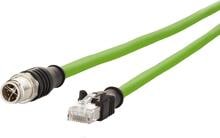 METZ CONNECT M12 Industrial Ethernet Leitung, X-kodiert, 2m, M12 Stecker gerade - RJ45 Stecker gerade, PUR (142M2X15020)