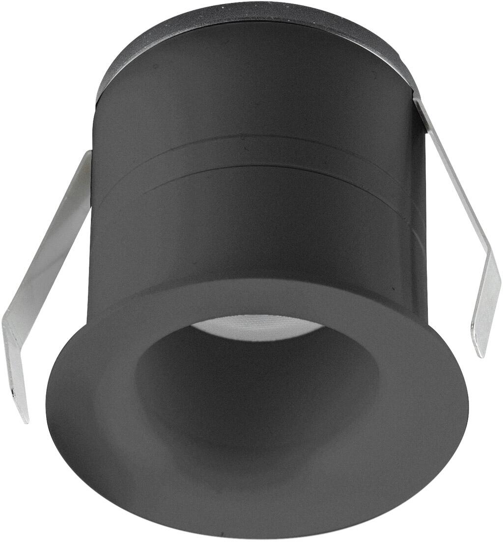 EVN NOBLENDO LED Deckeneinbau, rund, IP44, 200-240V, 7W, 3000K, 4000K, 5700K, 340lm, 430lm, 380lm, schwarz (C44070925)