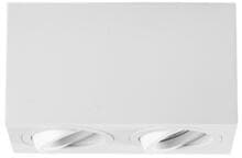 Brumberg M1 Anbaugehäuse, rechteckig, bündig, 2-fach, mit Modulhalterungen, IP20, max. 2x8W, ohne LED-Module, Aluminium