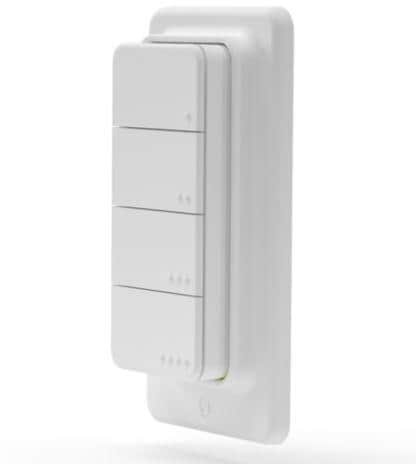 Shelly BLU RC Button 4, Smarter Bluetooth Taster mit magnetischer Halterung, weiß (Shelly_B_RC_4)