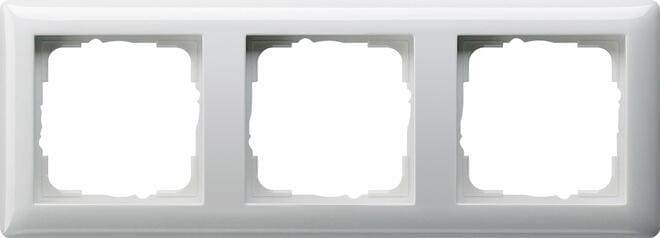 Gira 021303 Abdeckrahmen, 3fach, System 55, reinweiß glänzend