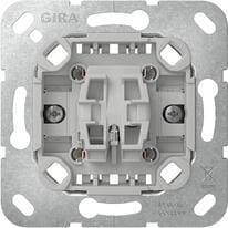Gira 312700 Tastschalter-Einsatz mit Befestigungskrallen, Kreuzschalter, 10AX, 250V