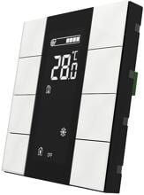 Interra iSwitch+ Raumsteuergerät, KNX, Wandmontage, Kunststoff, glänzend weiß