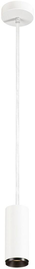 SLV NUMINOS PD DALI S Indoor LED Pendelleuchte 60°, 10,42W, 1020lm, 3000K, weiß/schwarz (1004448)
