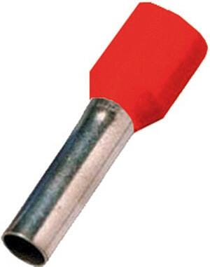 Intercable ICIAE18GV isolierte Aderendhülse DIN46228T4, 1,0mm²x8mm, rot, 1000 Stück (180774)