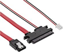 InLine SATA Anschlusskabel für Banana Pi, mit Daten- und Stromanschluss, 0,35m (29695B)