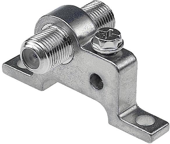 Axing CFA 7-01 Erdungsblock einfach, F-F Wandmontage, 1xBuchse/Buchse (CFA00701)