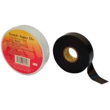 3M ScotchSuper33+ 19x6 Vinyl Elektro-Isolierband, schwarz, 19 mm x 20 m, 0,18 mm (80610833800)