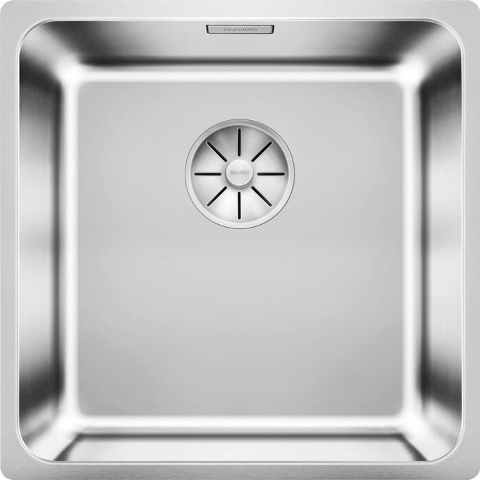 Blanco Solis 400-IF Edelstahlspüle ohne Ablaufernbedienung, Edelstahl Bürstfinish (526118)