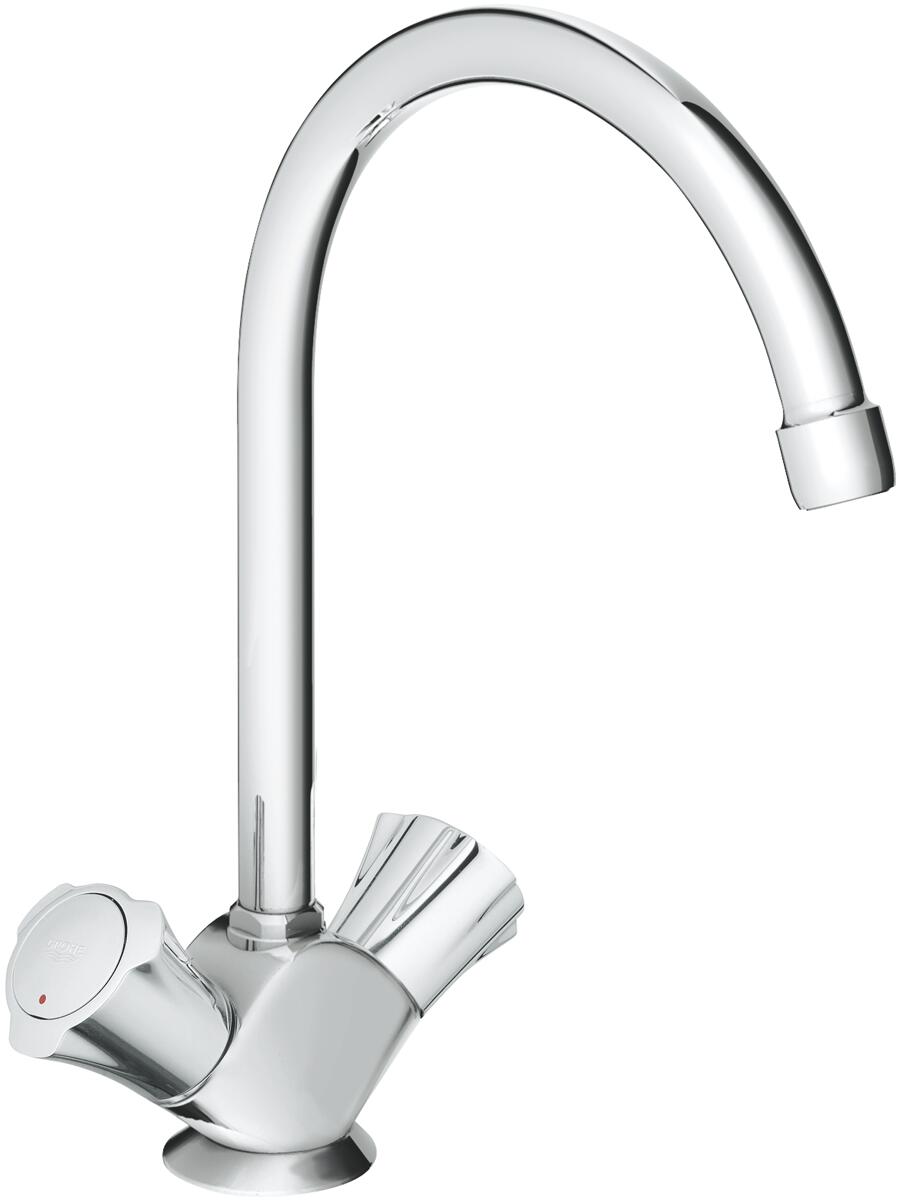 GROHE Costa 31831 Spühltisch-Einlochbatterie, DN 15, Hochdruck, chrom (31831001)