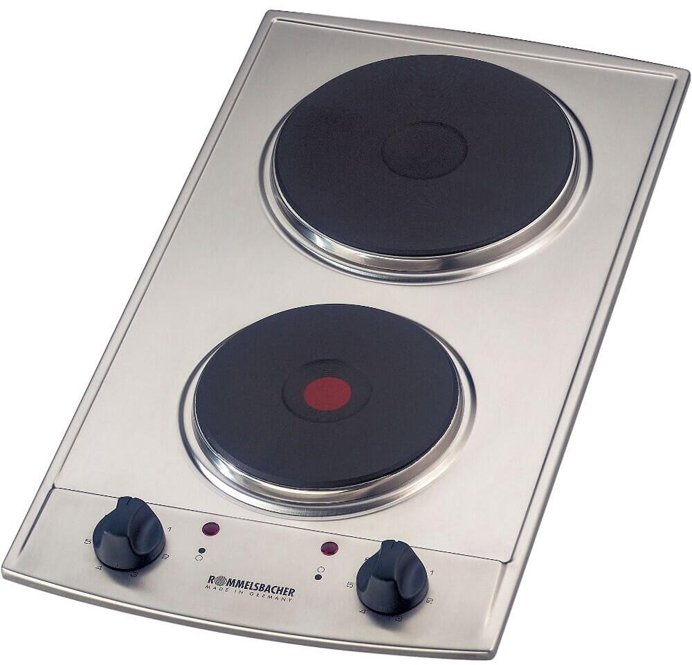 Rommelsbacher EBS 3074/E Autarkes Domino-Massekochfeld, Gussheizplatten, 3000 W, Edelstahl