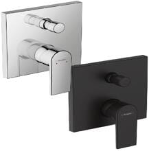 hansgrohe Vernis Shape Einhebel-Wannenarmatur Unterputz für iBox universal, Messing, 29 l/min