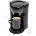 Clatronic KA 3356 Ein-Tassen-Kaffeeautomat, Permanent-Filter, inkl. Keramik-Tasse, schwarz (263155)