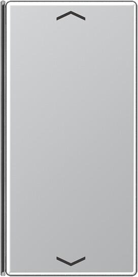 Taste 2fach mit Symbolen, aluminium, AS 500, A 500 & A plus, Jung A402TSAPAL