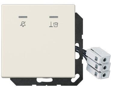 Jung LSCUKO5M230 Hotelabdeckung mit LED-Einheit 230 V, Außenstelle, weiß