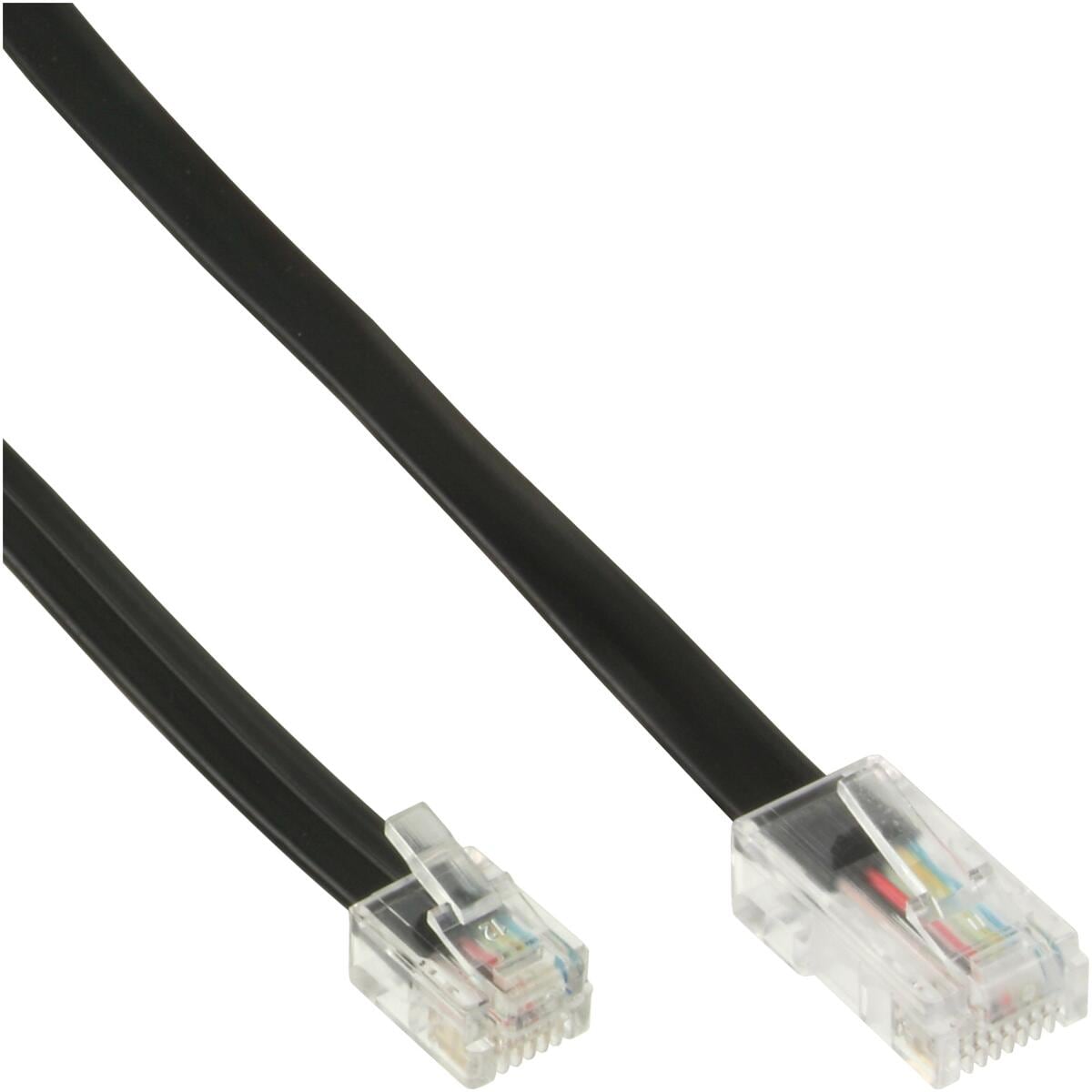 InLine Modularkabel, RJ45 zu RJ11 Stecker / Stecker, 4adrig, 10m (18867)