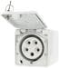 MENNEKES (4170) Cepex-Wandsteckdose, grau