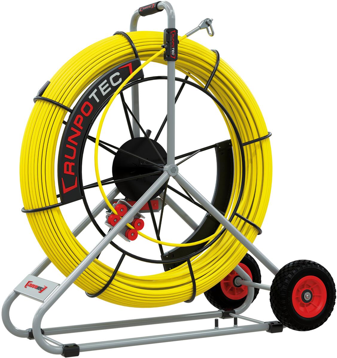 Runpotec Glasfaserstab Ø 11 mm mit Stahlhaspel, 250 m (10096)