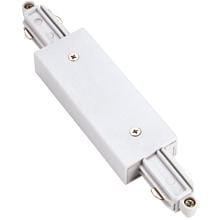SLV Längsverbinder für Hochvolt 1Phasen-Aufbauschiene, mit Einspeisemöglichkeit, weiß (143101)