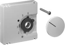 Alre-IT JZ-001.001 Deckelset für Raumtemperaturregler RTBSU / FTR, 50×50, reinweiß matt (UN990040)