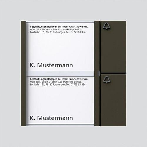 Siedle BTM 650-02 GM Bus-Tasten-Modul, graphitbraun-metallic (200035734-00)