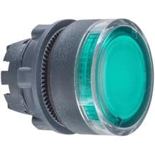 Schneider Electric Frontelement für Leuchtdrucktaster, Ø 22 mm, grün (ZB5AW333)