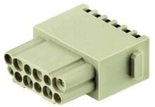 Harting Quick Lock Buchsenmodul, weiblich, 10 A, grau (09140122732)