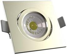 Ledxon EBS-SBQ-6-830-40N-S Einbau-Strahler, schwenkbar, quadratisch, 6W, 610lm, 3K, 40°, Nickel (7008233)