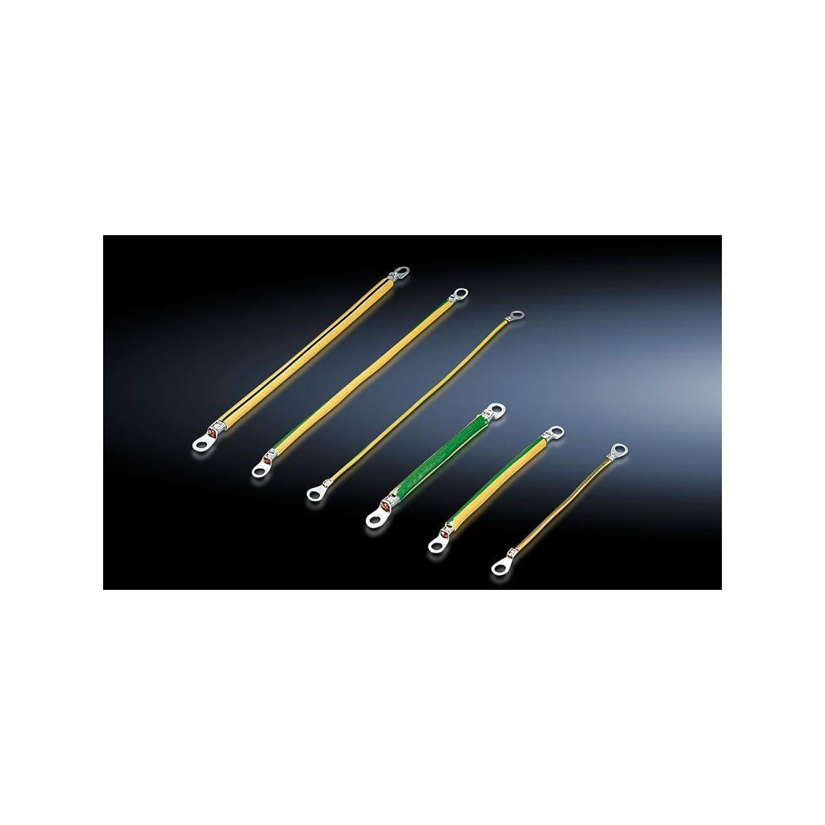 Rittal SZ 2565.000 Erdungsband, Anschluss: M8-M8, für Querschnitt 16 mm²,  L: 170 mm, 1 VE/Pack = 5 Stück Elektroshop Wagner