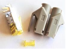 J.E.S. Cabling 1C0K30101 Hirose TM31 RJ45 Stecker, Cat.6A (1Pack/VPE = 10Stück)