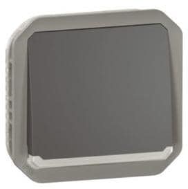 Legrand Plexo New Einsatz Taster beleuchtet 10A, Steckklemmen (SL), IP 55, anthrazit (069813L)